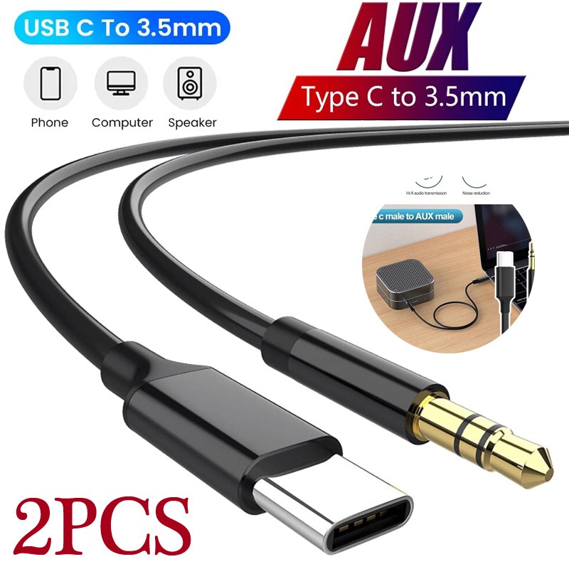 2X For For Samsung S26 Ultra/Plus USB-C to 3.5mm Aux Cable Audio Cord Car Stereo gallery