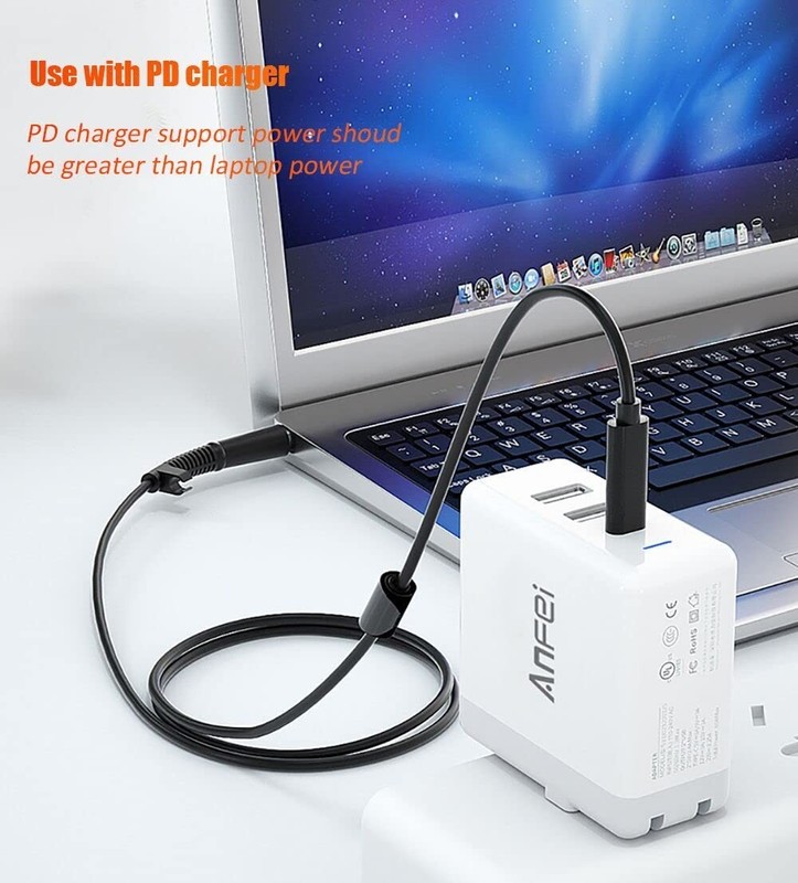 5ft Usb C To Dc 5.5mm X 2.1mm Power Charging Cord For Laptop 5521 20v Usb Type gallery
