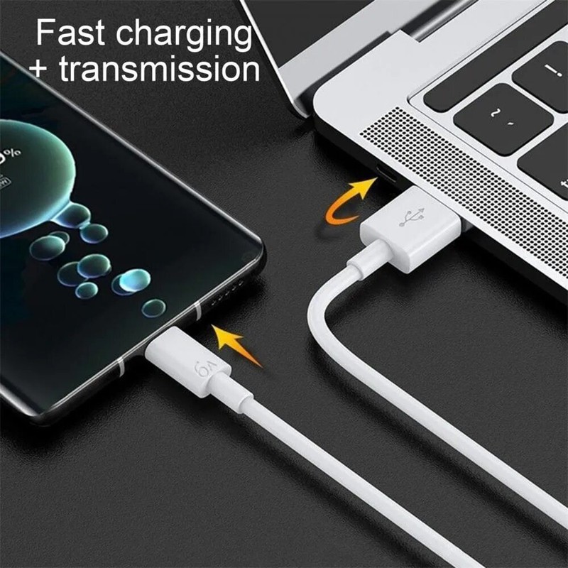 6A 66W USB to Type C Fast Data Charging Cable For Huawei Mate 50 Xiaomi 11 Pro gallery
