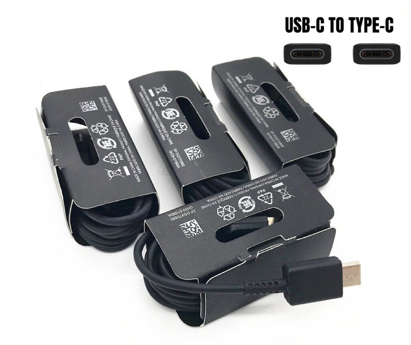 LOT 10/200 USB-C to Type-C Fast Charging Cable For OEM Samsung Phone Android BK gallery