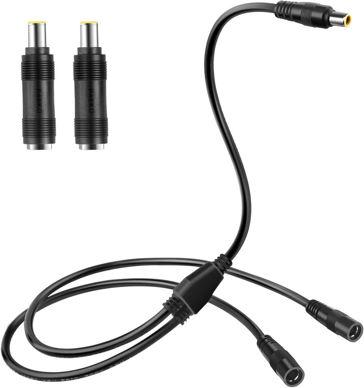 Solar Adapter 8Mm Splitter, Dc8Mm Female and Male Combiner Cable Y Splitter Adap