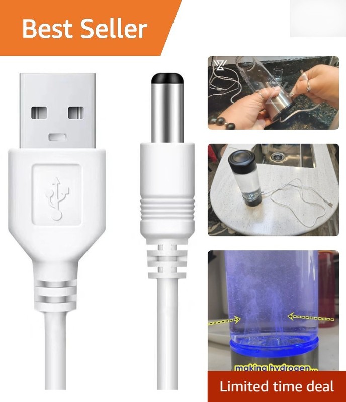 Tangle-Free USB to DC Charging Cable for Hydrogen Water Bottles – OEM Quality