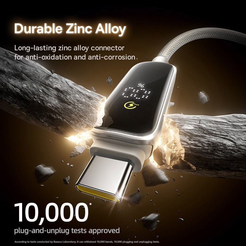 Baseus PD 100W USB C Fast Charging Cable for iPhone 16 15 Digital Display Cord gallery