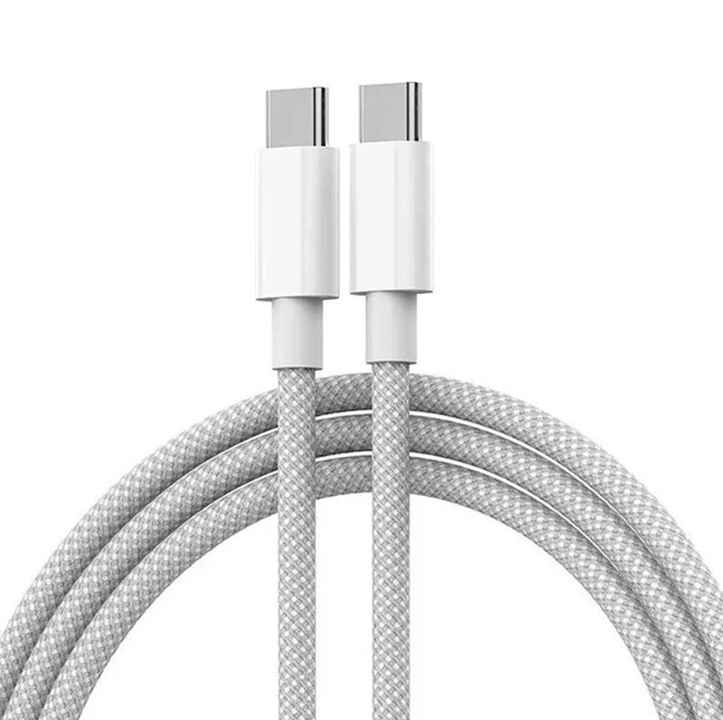 USB-C to Type-C Fast Charging Cable 60W PD Braided Cord for iPhone 15 Samsung