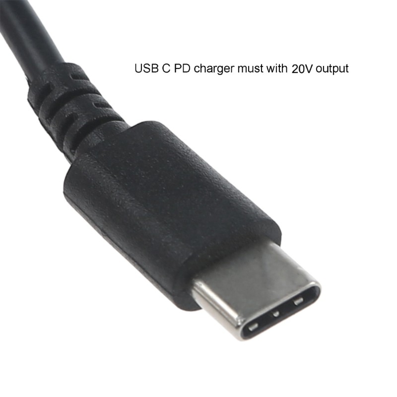 USB C Plugs to DC5.5 x 2.1mm Male Charging Cable Cord with DC-Converter Adapters gallery