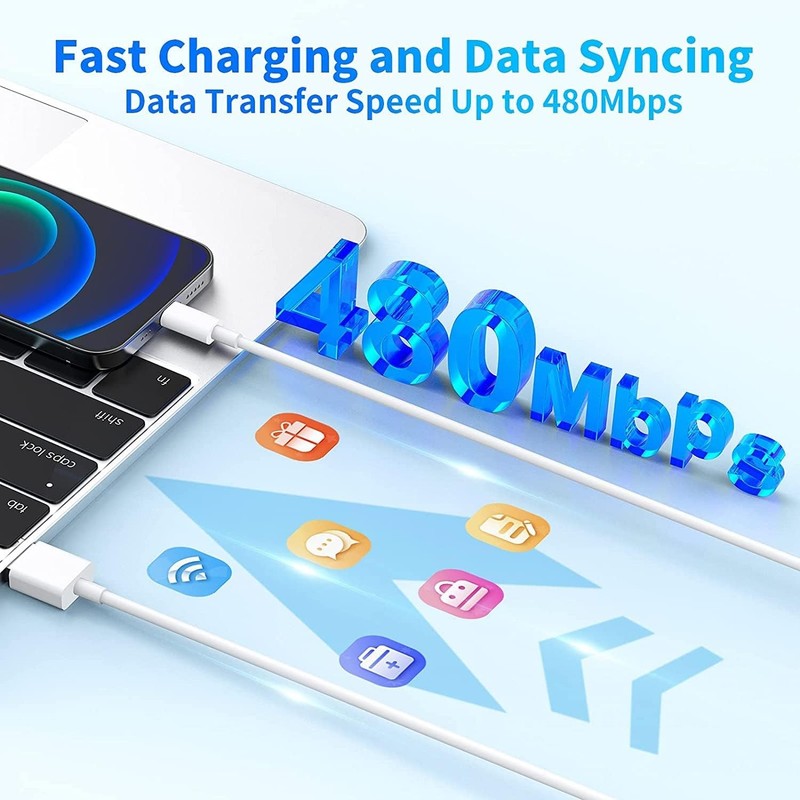 iPhone Charger 10FT, [Apple MFi Certified] 2-Pack Long Fast Charging Lightnin... gallery