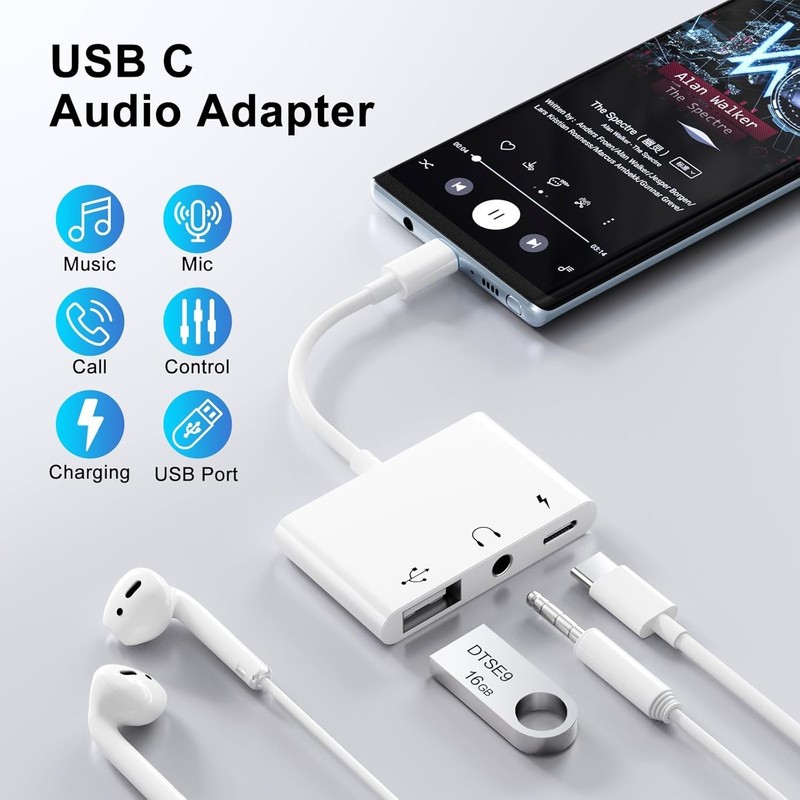 USB C OTG Adapter for iPhone 17/16/15 & Samsung Galaxy gallery