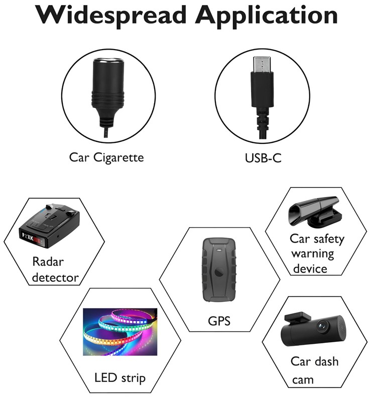 12V USB TypeC Male Plug to Car Cigarettes Adapter Female Socket PD Power Cabl... gallery