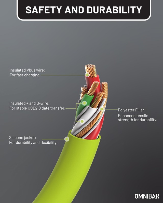 Soft Silicone USB A to USB Cable (6FT, 2-Pack), Tangle-CarPlay Cable for iPho... gallery