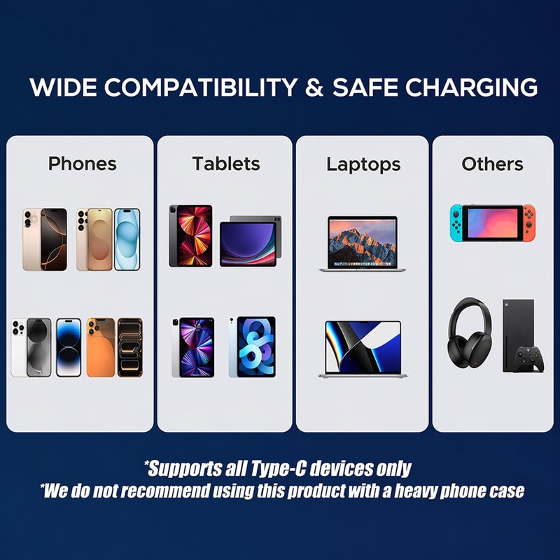 Invisible Holder Charger Cable with Stand, 2-in-1 Detachable Phone Stand & Du... gallery