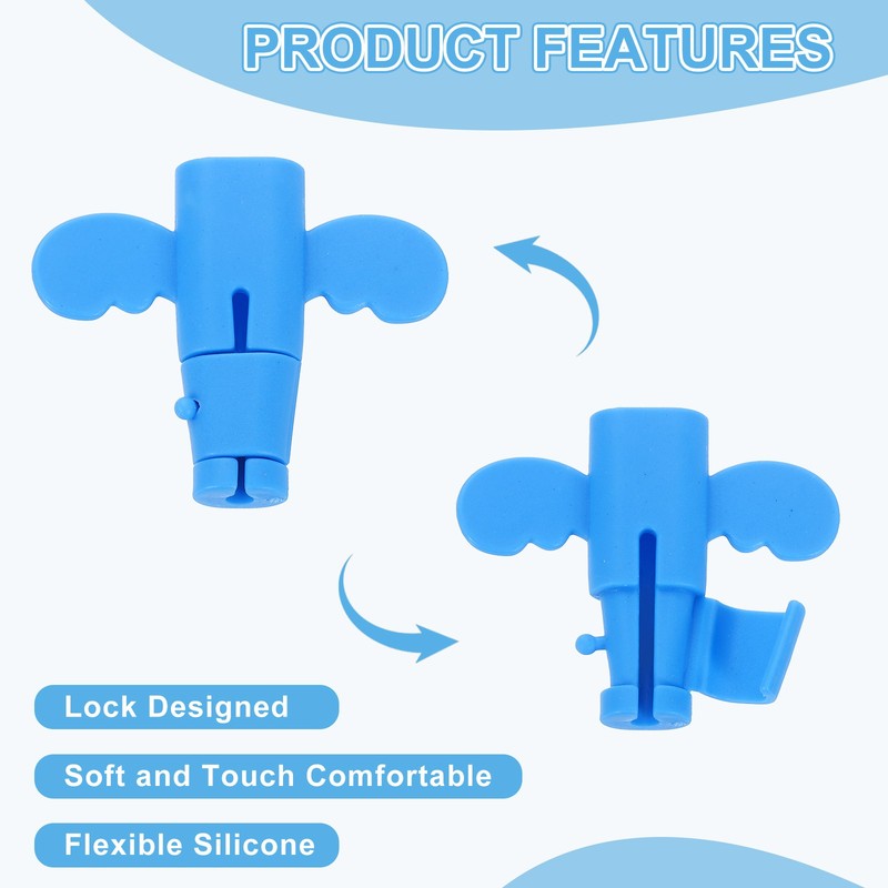 24Pcs Charger Cable Protector, Flexible Cute Wire Cord Saver Organizer, Blue gallery