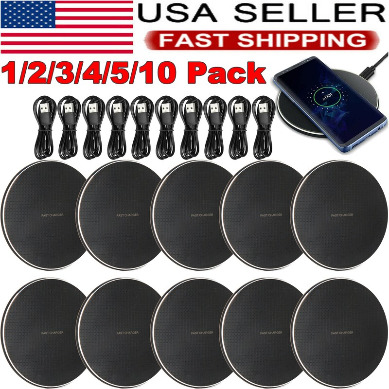 Wireless Charger Fast Charging Pad For Apple iPhone Samsung 12/11 Max XS Lot