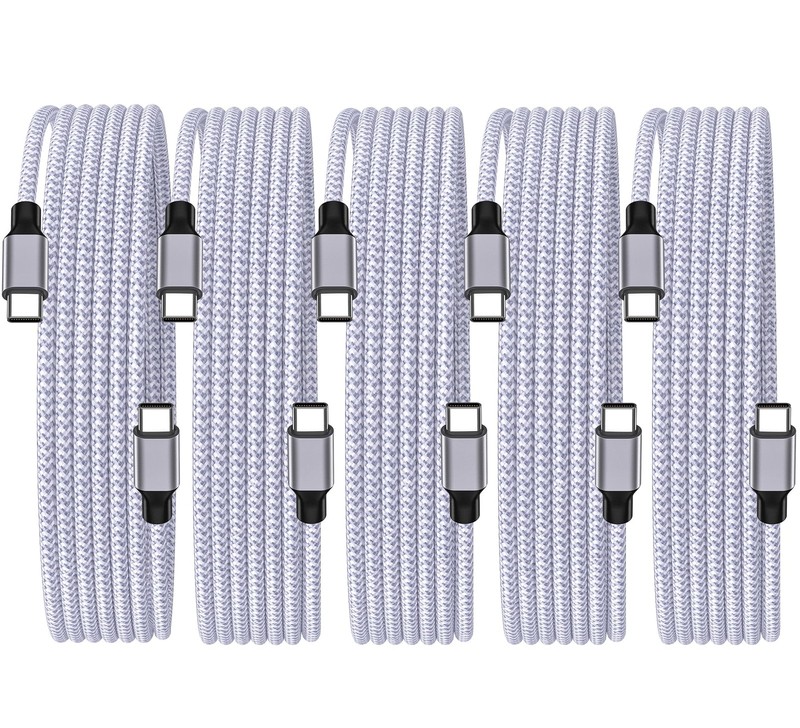 【Apple MFi Certified】iPhone 17 Charger Cable, 5Pack USB to USB 100W Fast Char...