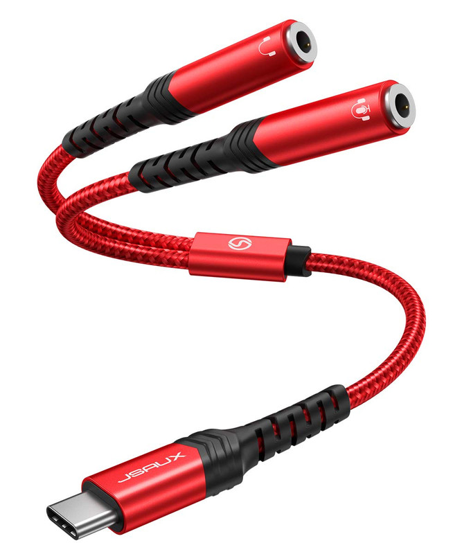 USB C to Dual 3.5Mm Female Headphone Splitter, Type C to Dual 3.5Mm Female Aux Y