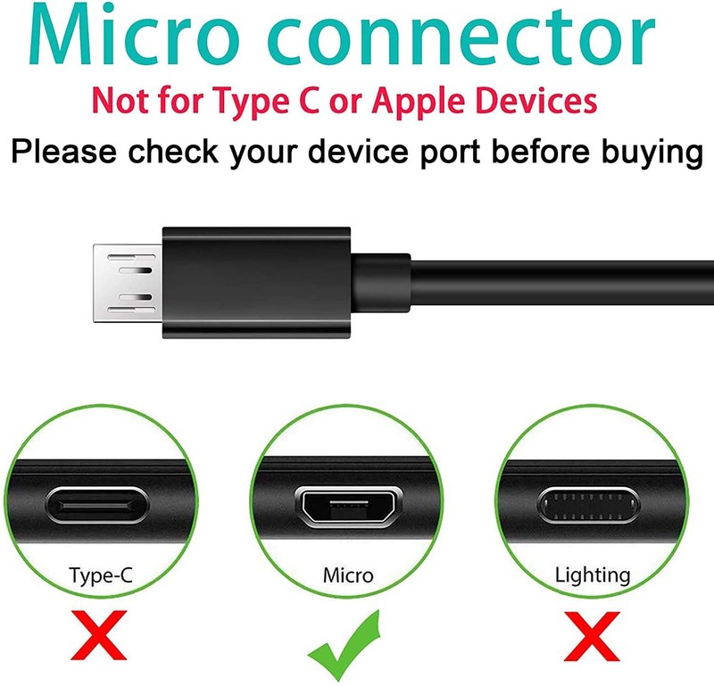 Replacement Micro USB Charging Cable Cord for Simple Human Mirror Compatible ... gallery