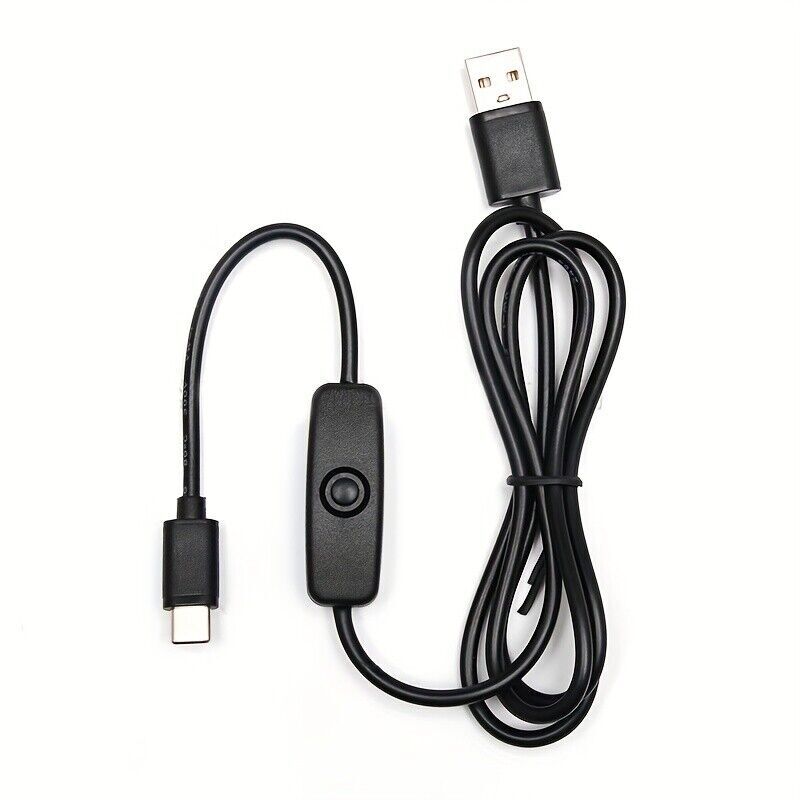 2/5/10-Pack USB Type-C Cable with On/Off Switch, 5V Fast Transfer, Compatible wi gallery