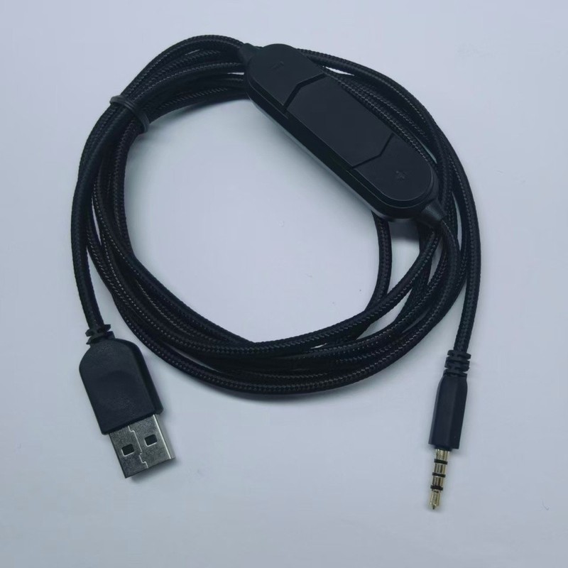 USB Sound Card Headphone Tuning Cable 2m for Gaming Headsets For 35mm Jack gallery