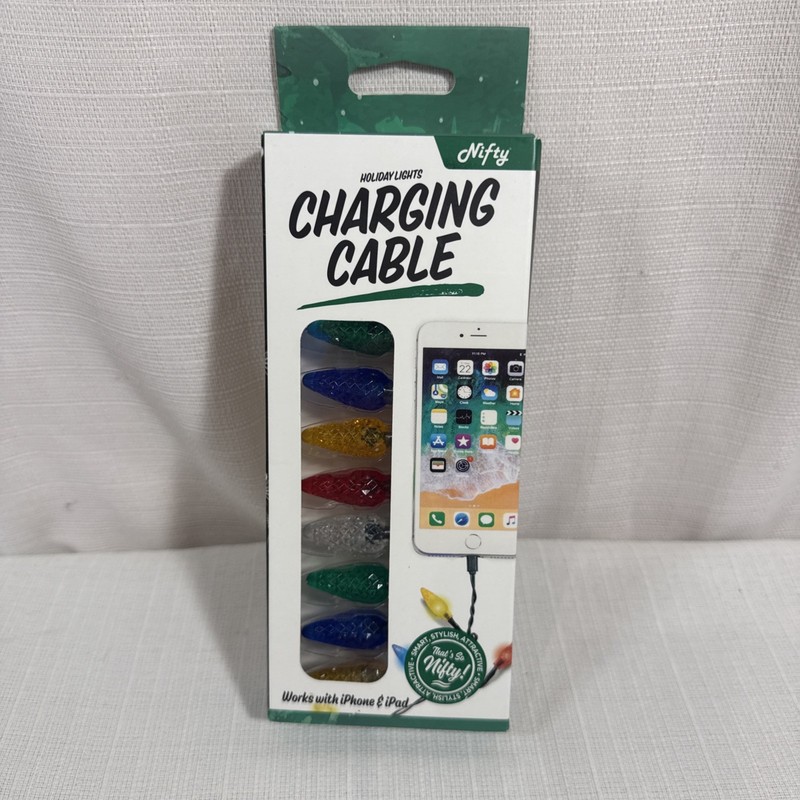 LED Christmas Bulb iPhone USB Charger With Multi-Color Light Bulbs NEW gallery