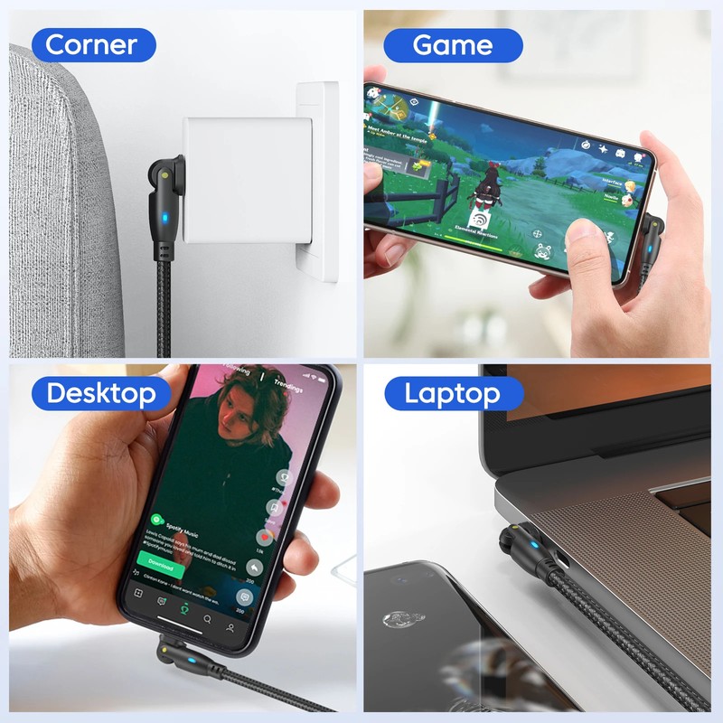 AUFU 100W USB C Cable 5A PD Fast Charging Charger Wire Cord gallery
