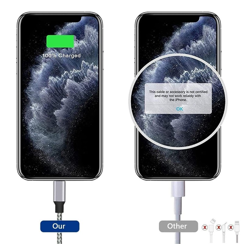 5-Pack Fast Charger Cable Heavy Duty For iPhone 14 13 12 11 XR 8 7 Charging Cord gallery