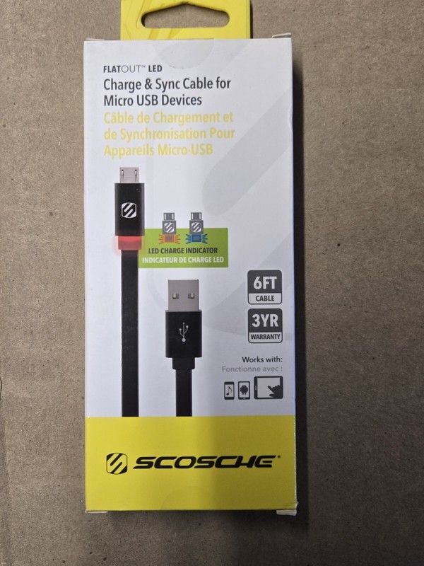 Scosche 6ft Micro Usb Cable