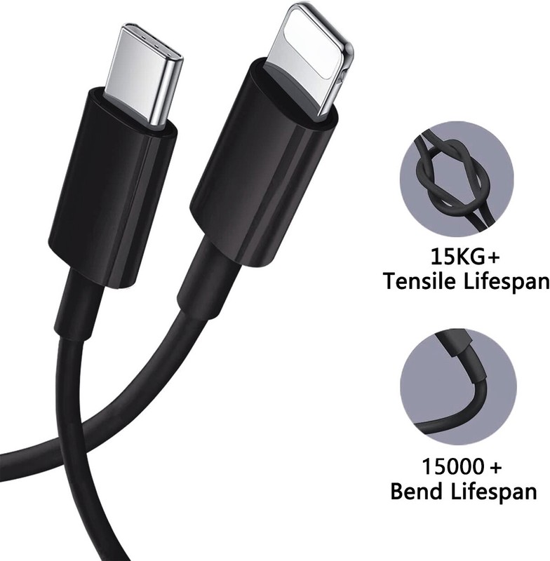 6ft Fast Charging Cable USB C to iPhone Charger for iPhone 11 Pro Max/XR/XS Max gallery