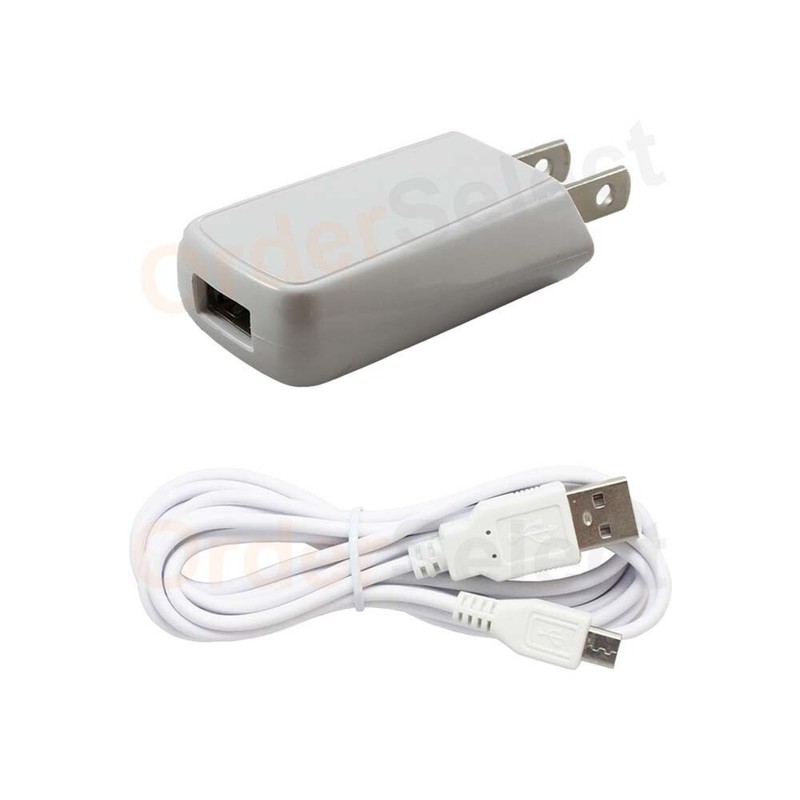 Wall Charger+USB Cable Cord 6FT Micro for Phone Samsung Rugby 4/LG G2 G3 G4