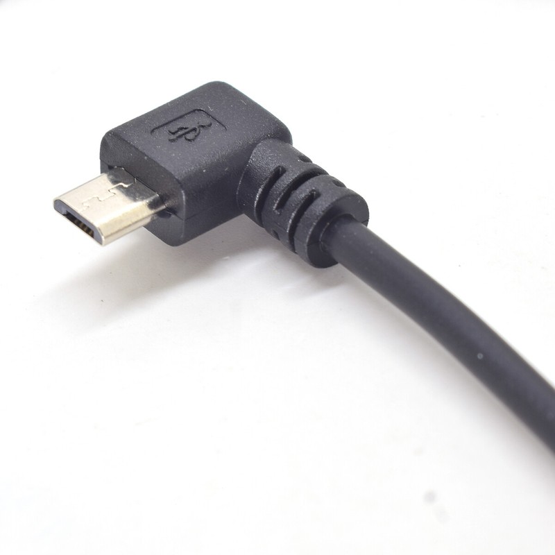 1pc 50cm Angle 90D Micro USB Male to Open-end 2 Wires 20AWG Power Charge Cable gallery