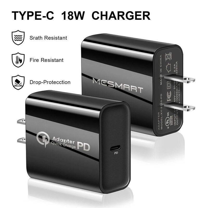 1-3pcs For Android Smartphone PD 20W Fast Type-C USB Wall Charger Power Adapter gallery
