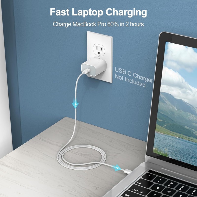 USB C Type C Fast Charger Charging Data Sync Cord For iPhone 15 Pro Max Plus Lot gallery