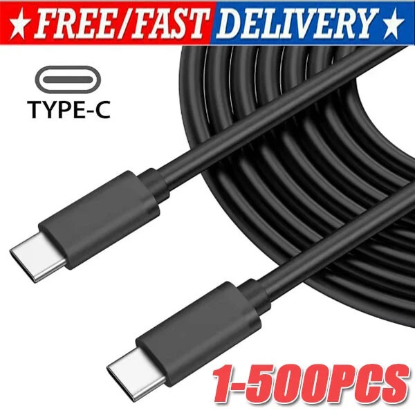 USB-C to USB C Type-C Fast Charging Data SYNC Charger Cable Cord 3 ft gallery