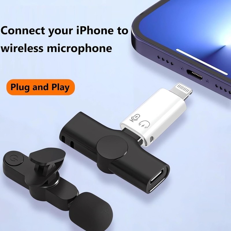 [Apple MFi Certified] 2 Pack Lightning Male to USB C Female Headphones Adapter,L gallery