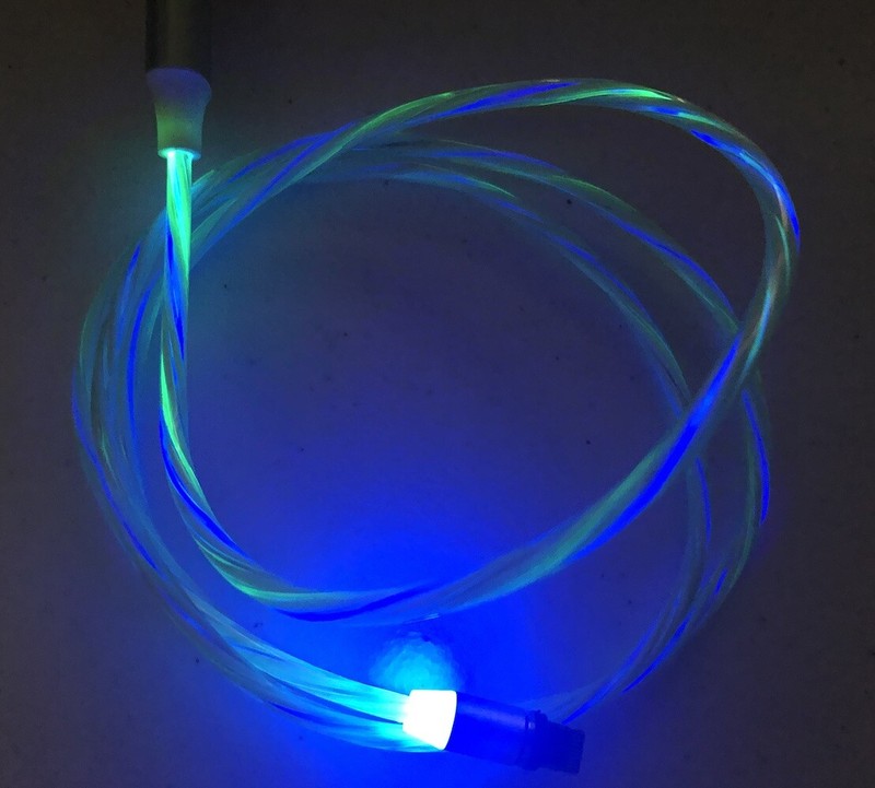 MAGNETIC CANDY FLOW LED LIGHT-UP USB Cable charger FOR iPhone 7 8 X 5s 5c 6 plus gallery