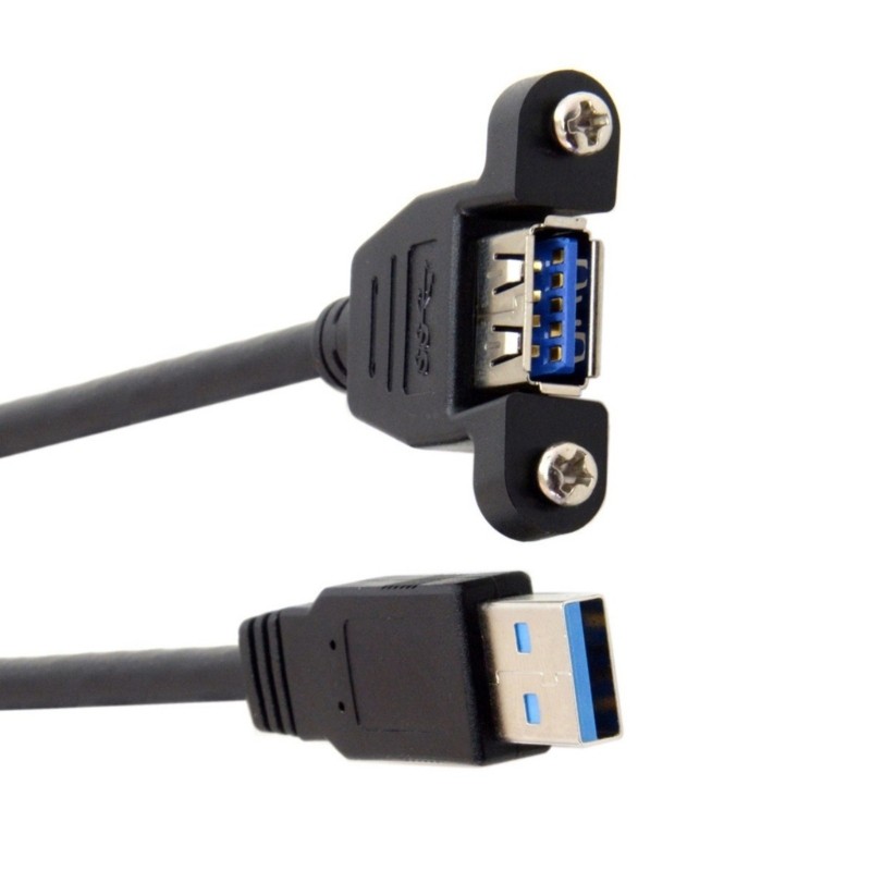 USB 3.0 Male/Female Connectors Line Right Angle/Straight Head Extension Cord gallery