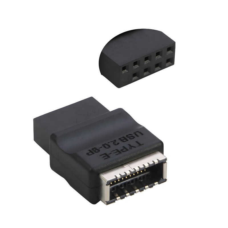 USB 2.0 To 3.2 Gen 1 Header Adapter 9 Pin To TypeE Internal Motherboard