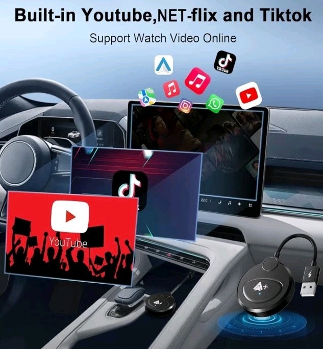Android Auto Wireless Adapter Support Netflix YouTube Tiktok, Latest Wireless gallery
