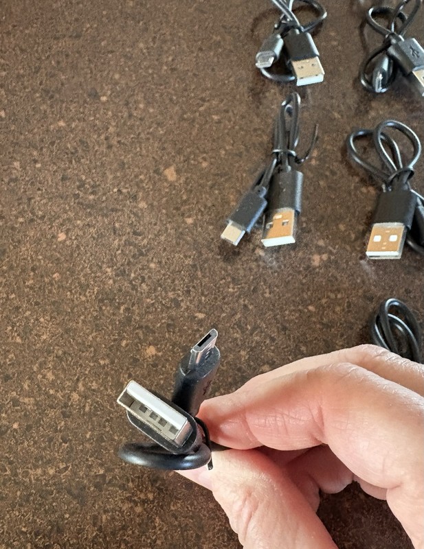 USB-C to USB Cable - Set Of 10 - One foot long Each gallery