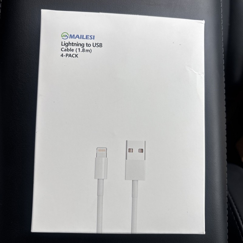 4Pack MFi Certified] Charger Lightning to USB