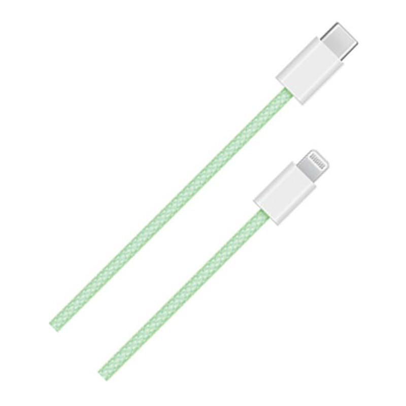 Apple Braided USB-C Lightning Cable 1m Green MUQ93AM/A Open Box