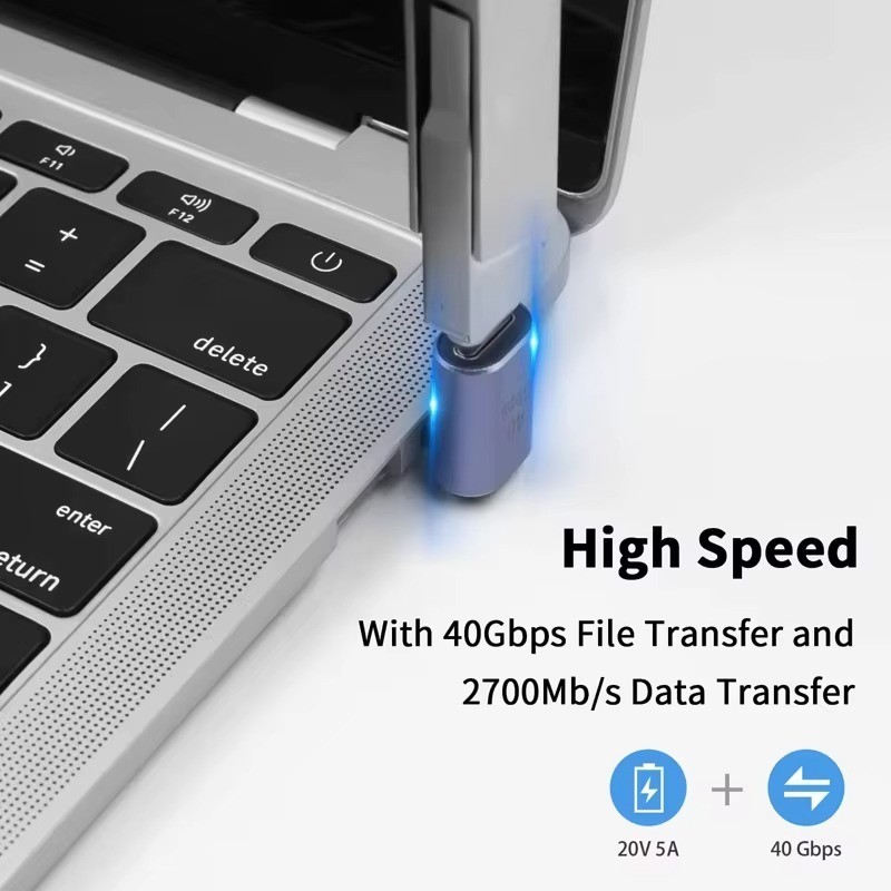 USB 4 Type C Female to Female Adapter Coupler 240W 40Gbps 8K for Thunderbolt gallery