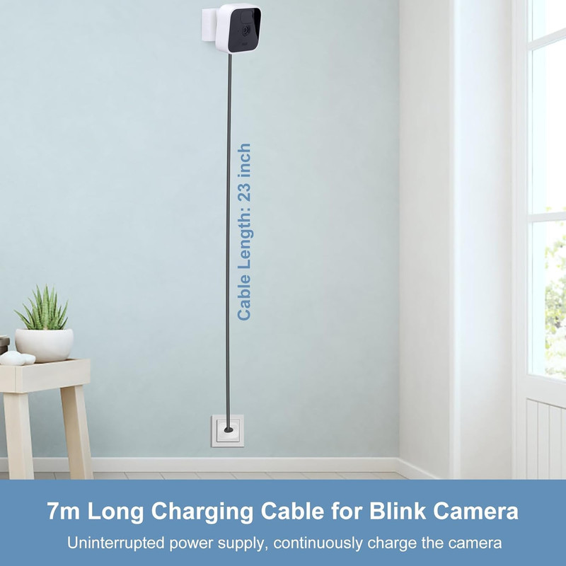 23Ft/7M Power Cable and Adapter for Blink Outdoor 4 (4Th Gen) & (3Rd Gen) & Blin gallery