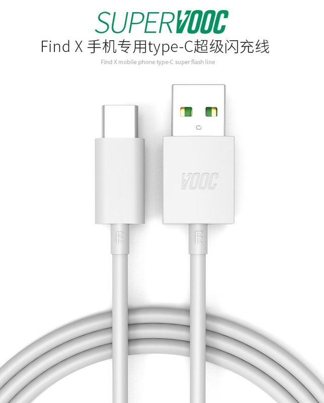 Original USB Type-C Adapter Cable Fast Charging VOOC Cord For Realme X2 Pro XT gallery