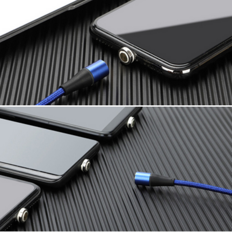 3 Pack 6 Ft 360° Magnetic 3A Fast USB Type C Charger Charging Cable For Samsung gallery