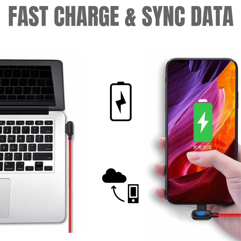 6Ft 90 Degree Right Angle Type C Charger Cable Fast Charge USB C Charging Cord gallery