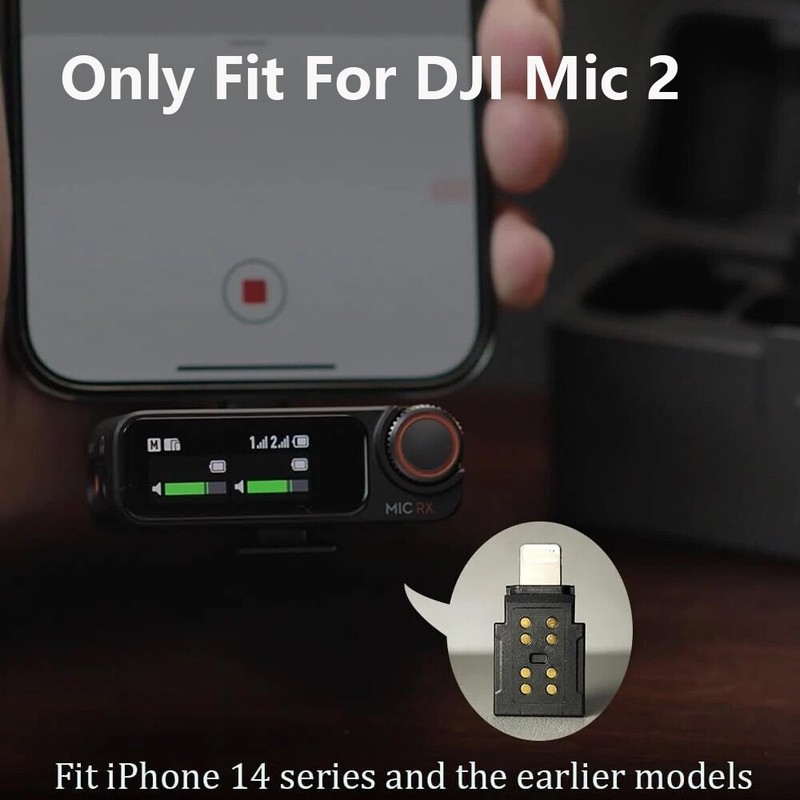 Original DJI Mic 2 Mobile Phone Adapter For iPhone 14/13/12/11/XS MAX/XR 8 7 6 gallery