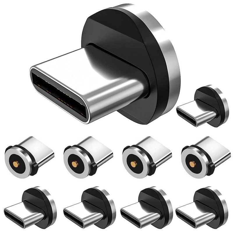 Magnetic Connector Tips Head for Type C Android Devices , USB C Magnetic Phone