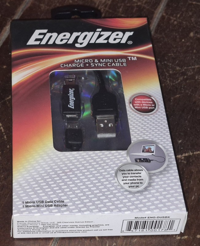 Energizer Micro & Mini USB Charge + Sync Cable - Item #ENG-DUSBK gallery