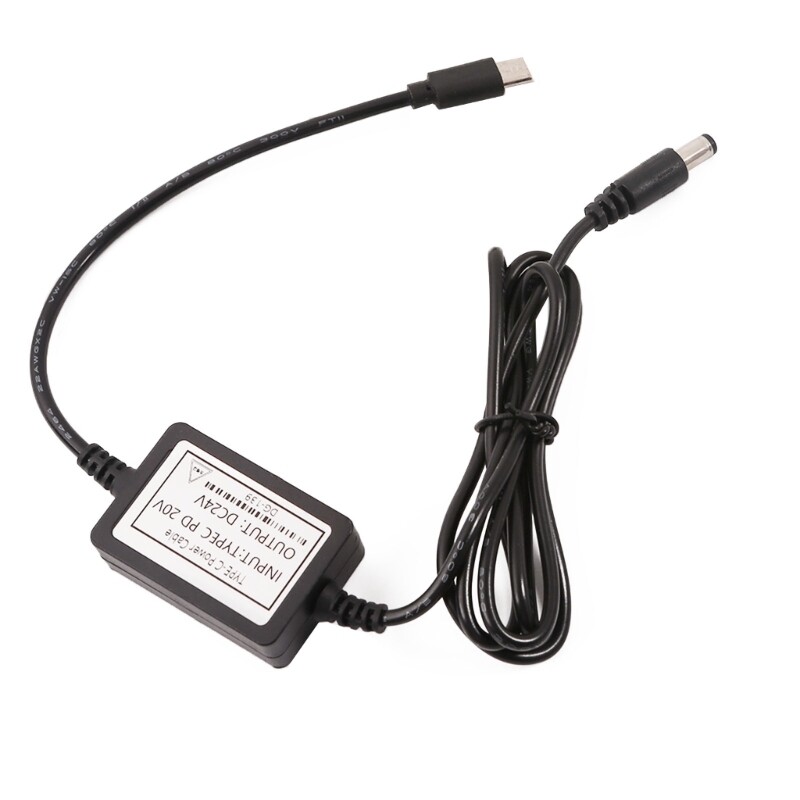 USB Type C to DC 5.5mm & 2.1mm Power Plug Charging Cable for Router LED Light gallery