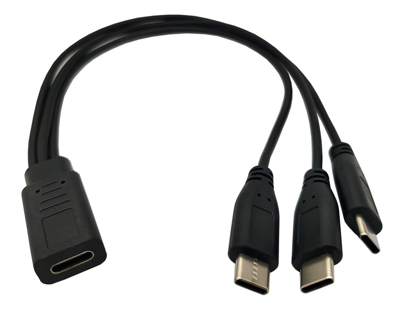 USB Splitter Charge Cable,1 Feet USB-Female to 3 x Splitter Extension Cable, …