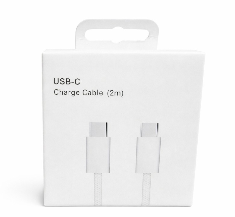 USB-C/USB-C Charging Cable 2m (6.6ft) Fast Charge Braided Heavy Duty Brand New